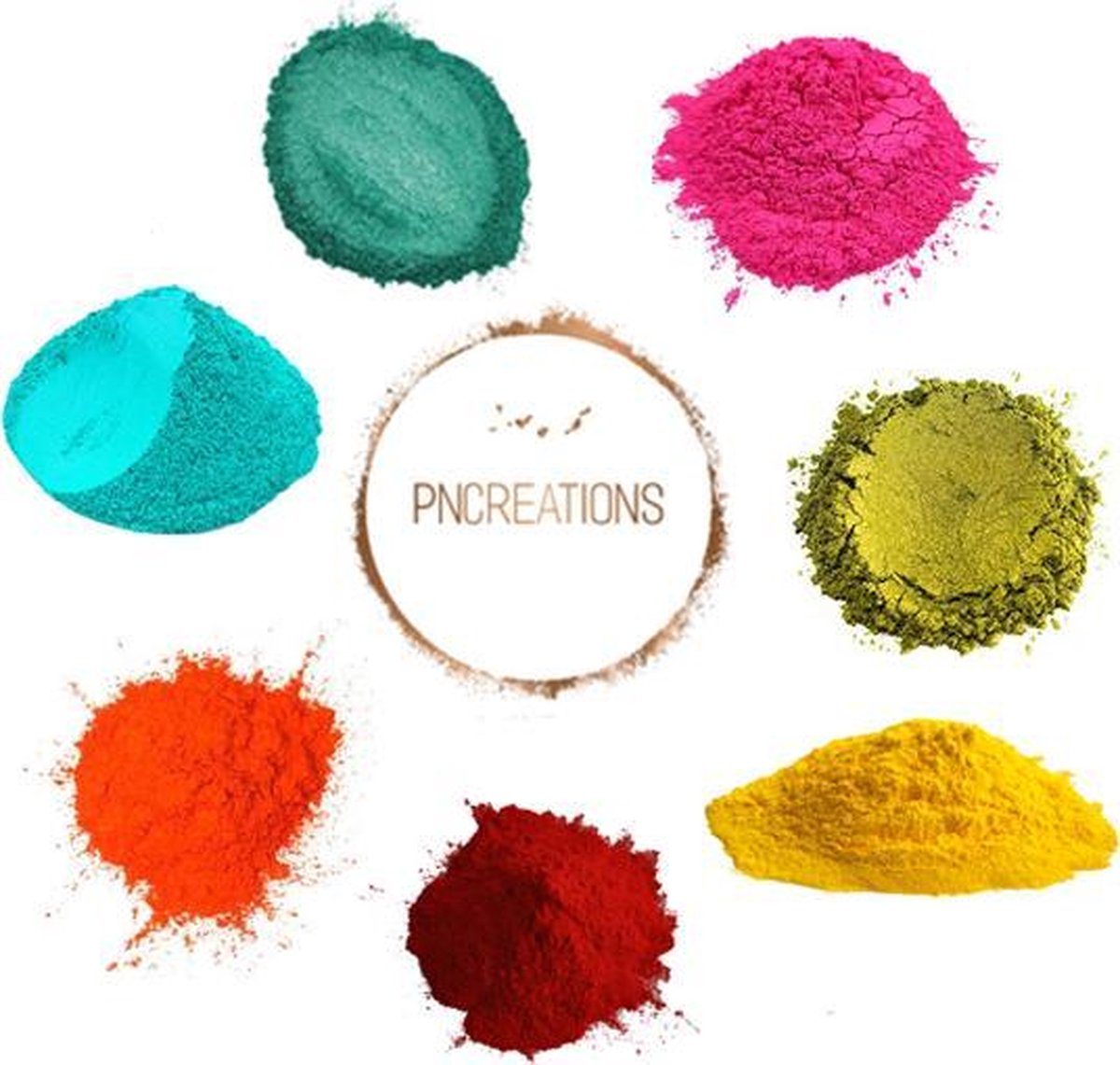 PNCreations Pigmentpoeder Hot Summer Color Mix | Kleurpoeder | 7 Kleuren | Epoxy | Zeep Maken | Hars | Giethars | Verf | Verf Mixen